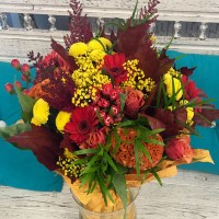 Сборный букет цветов "Осенний вальс"